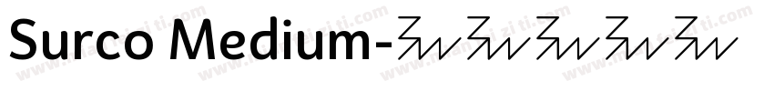Surco Medium字体转换